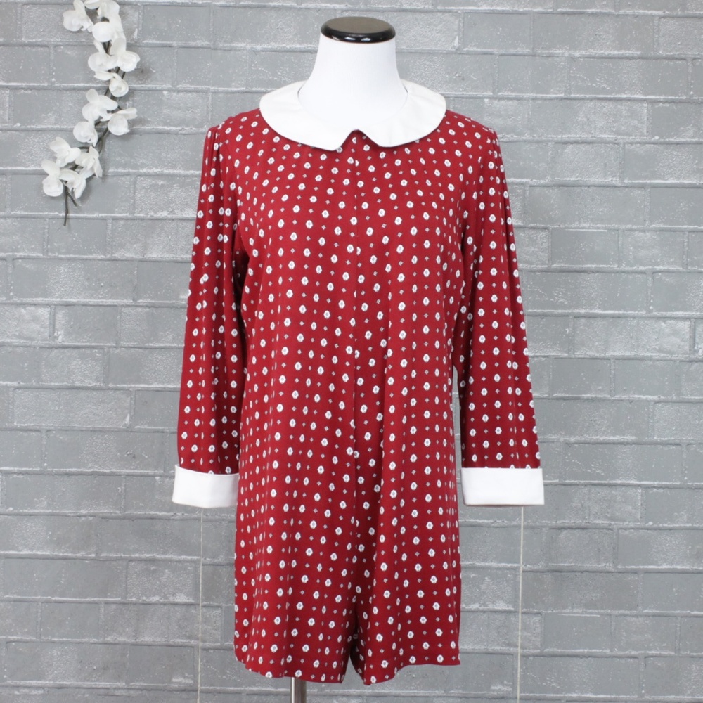 Wildfox Retro Red Polka Dot Romper S NWOT